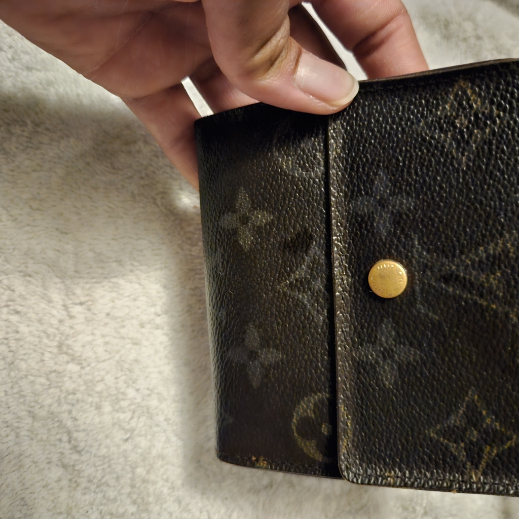 Lv Mono Double Snap Wallet